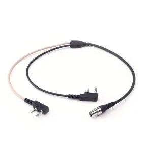 DUAL RADIO Splitter  - Connect  2 Radios with  1 Listen Only and 1 Transmit and Receive