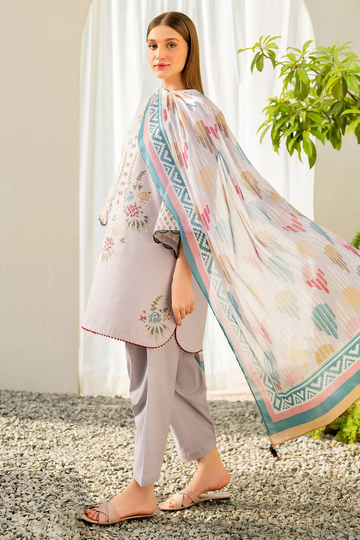EMBROIDERED DOBBY LAWN USE-9044