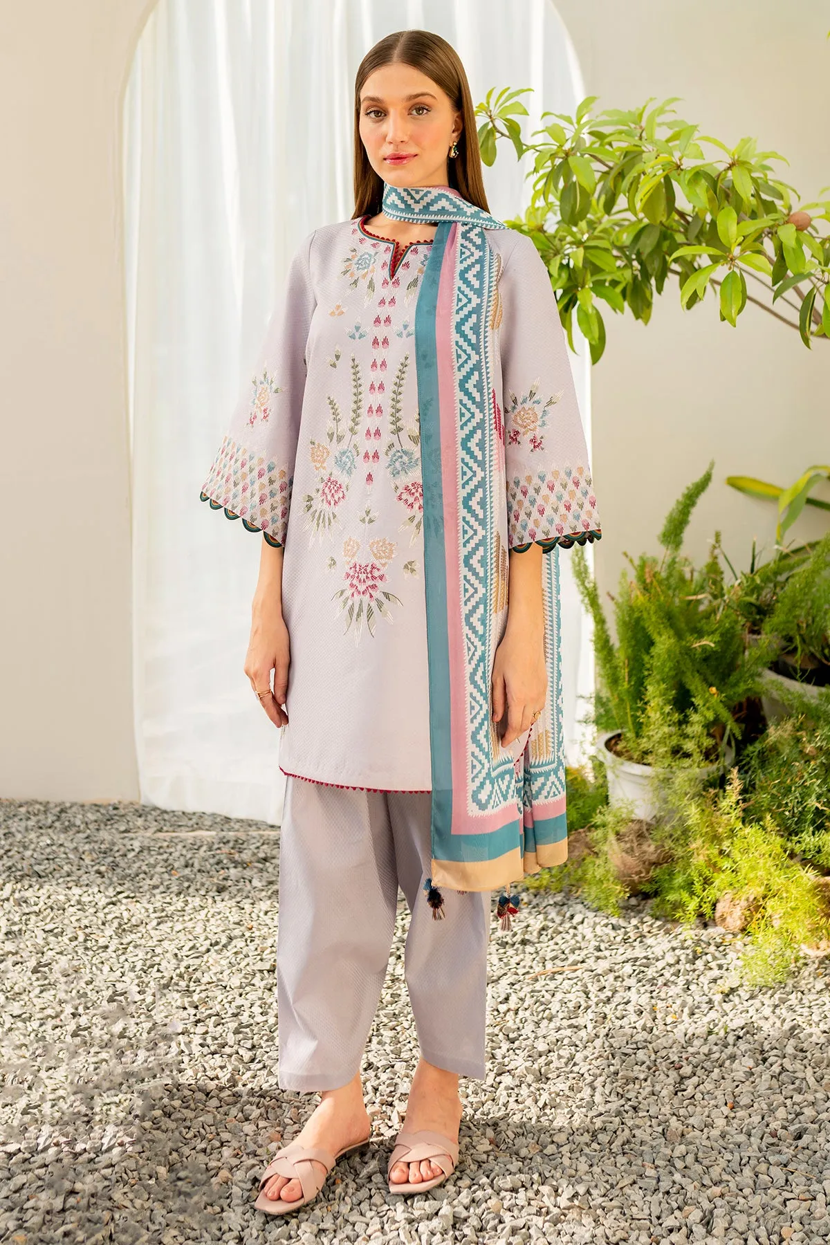 EMBROIDERED DOBBY LAWN USE-9044