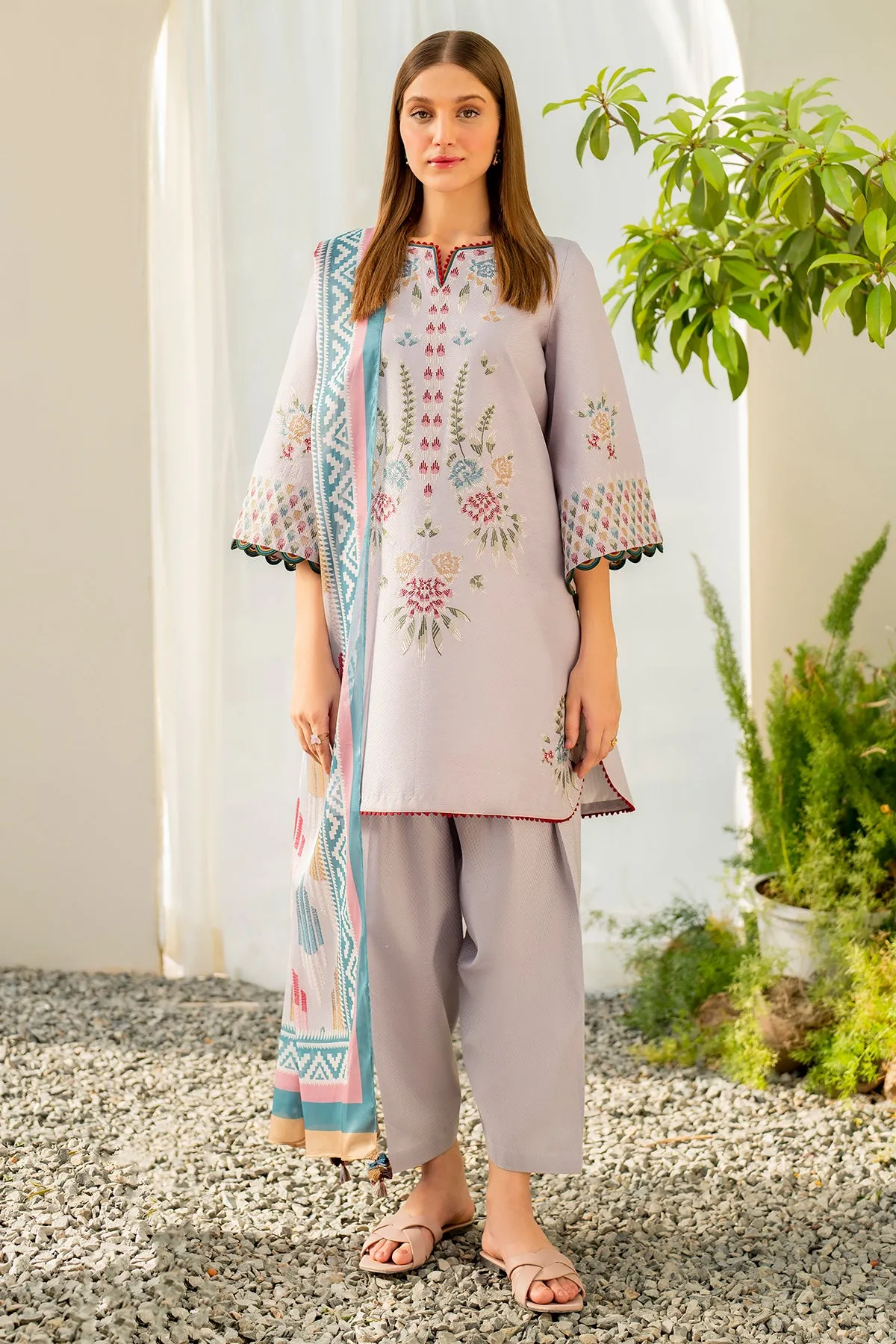 EMBROIDERED DOBBY LAWN USE-9044