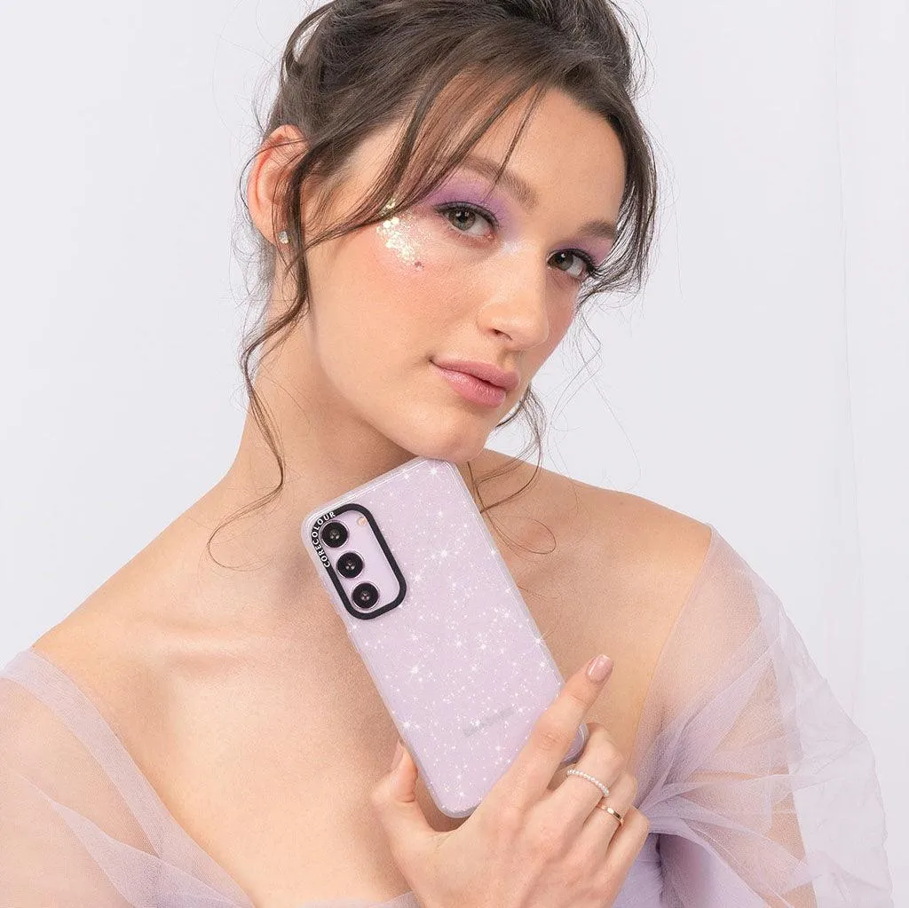 Galaxy S24  Clear Glitter Case