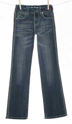 Girls Star Burst Cowgirl Tuff Jeans