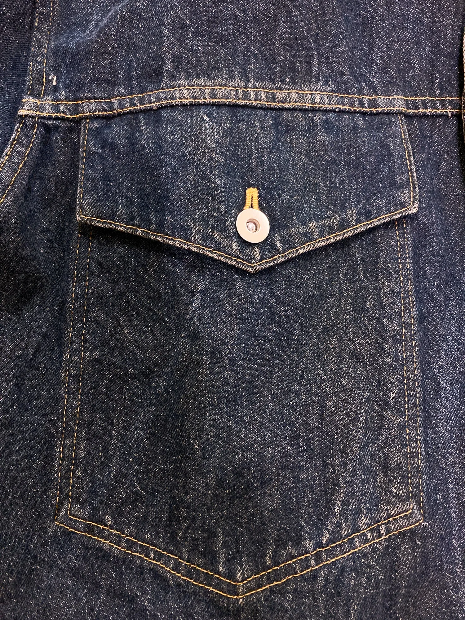 Grass Men's 'Jun Saito Denim' 1980s cropped indigo denim jacket - M