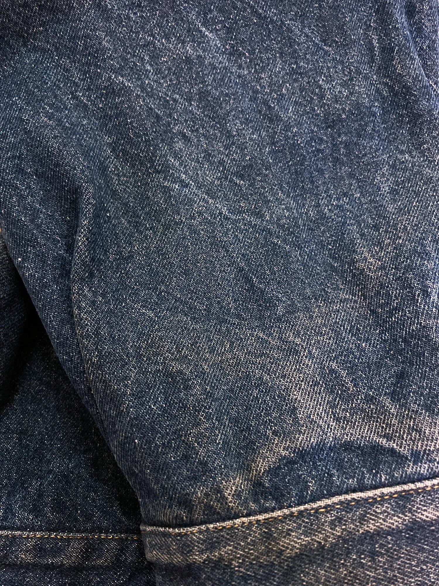 Grass Men's 'Jun Saito Denim' 1980s cropped indigo denim jacket - M