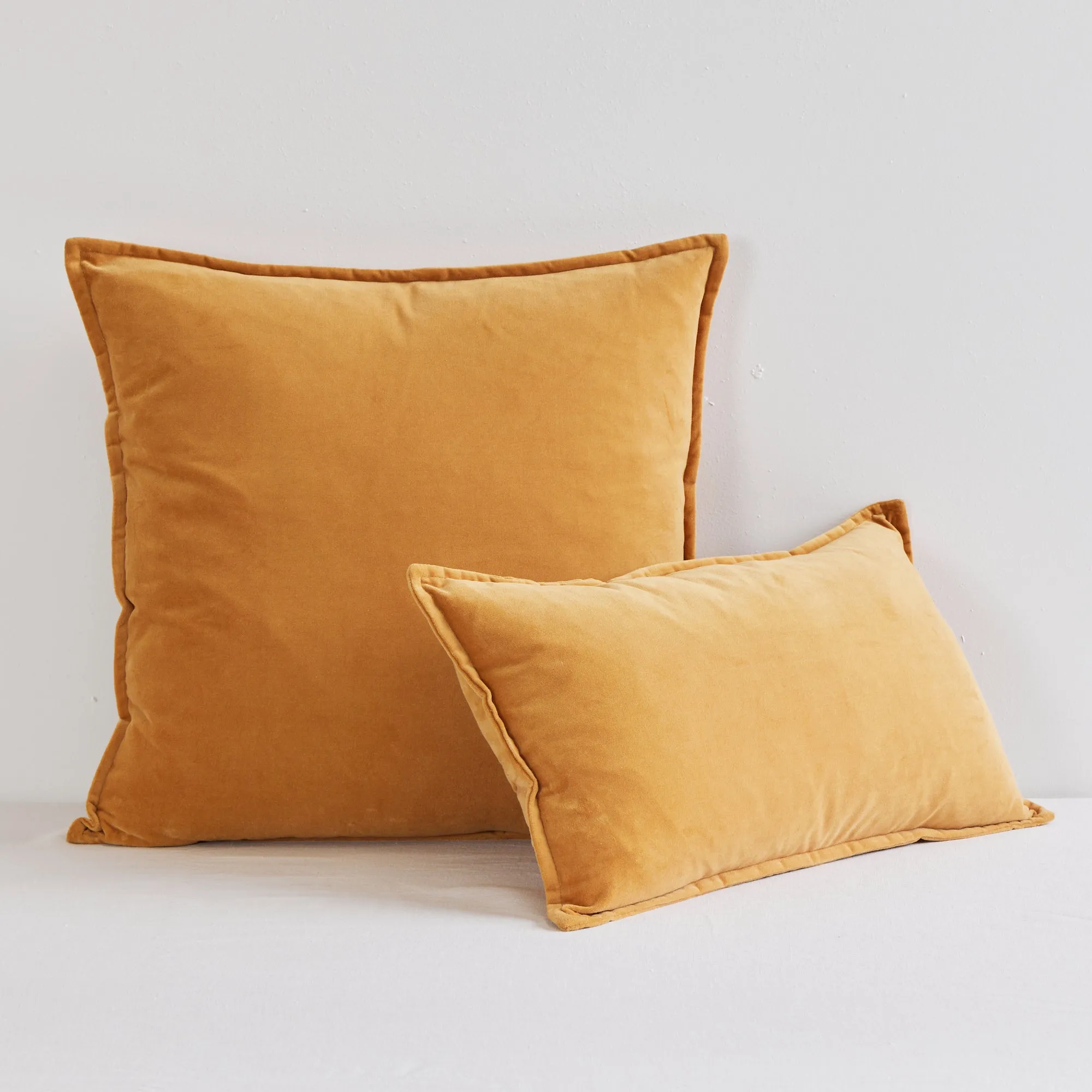 Hudson V2 Velvet Cushion - Marigold - 50X50