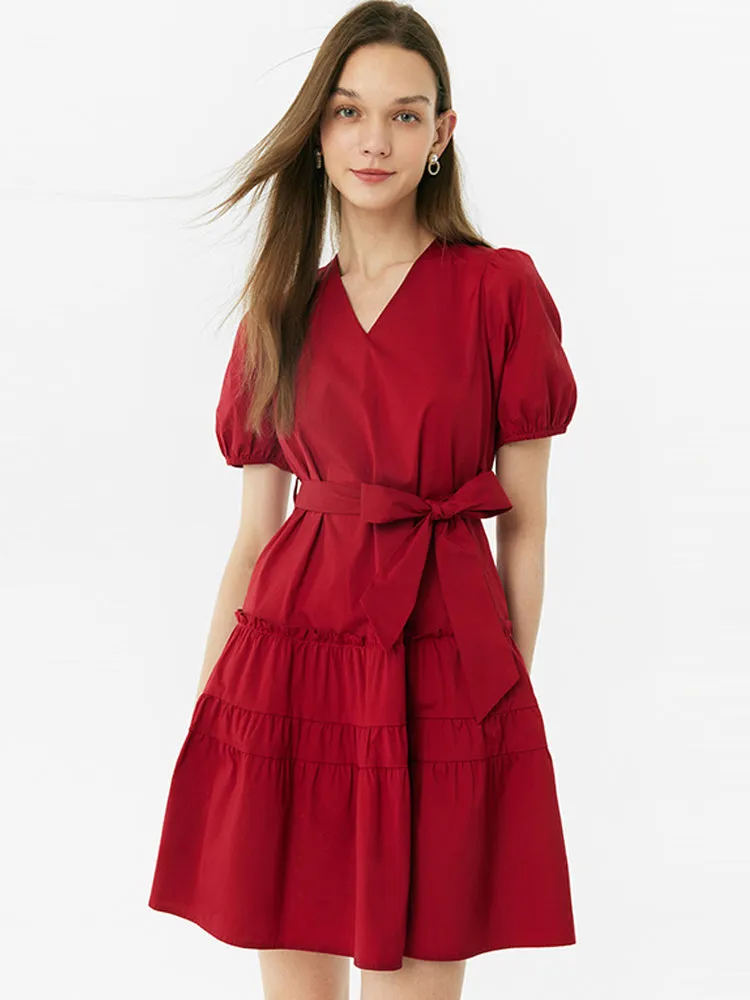 Ice Cool V-Neck Mini Dress