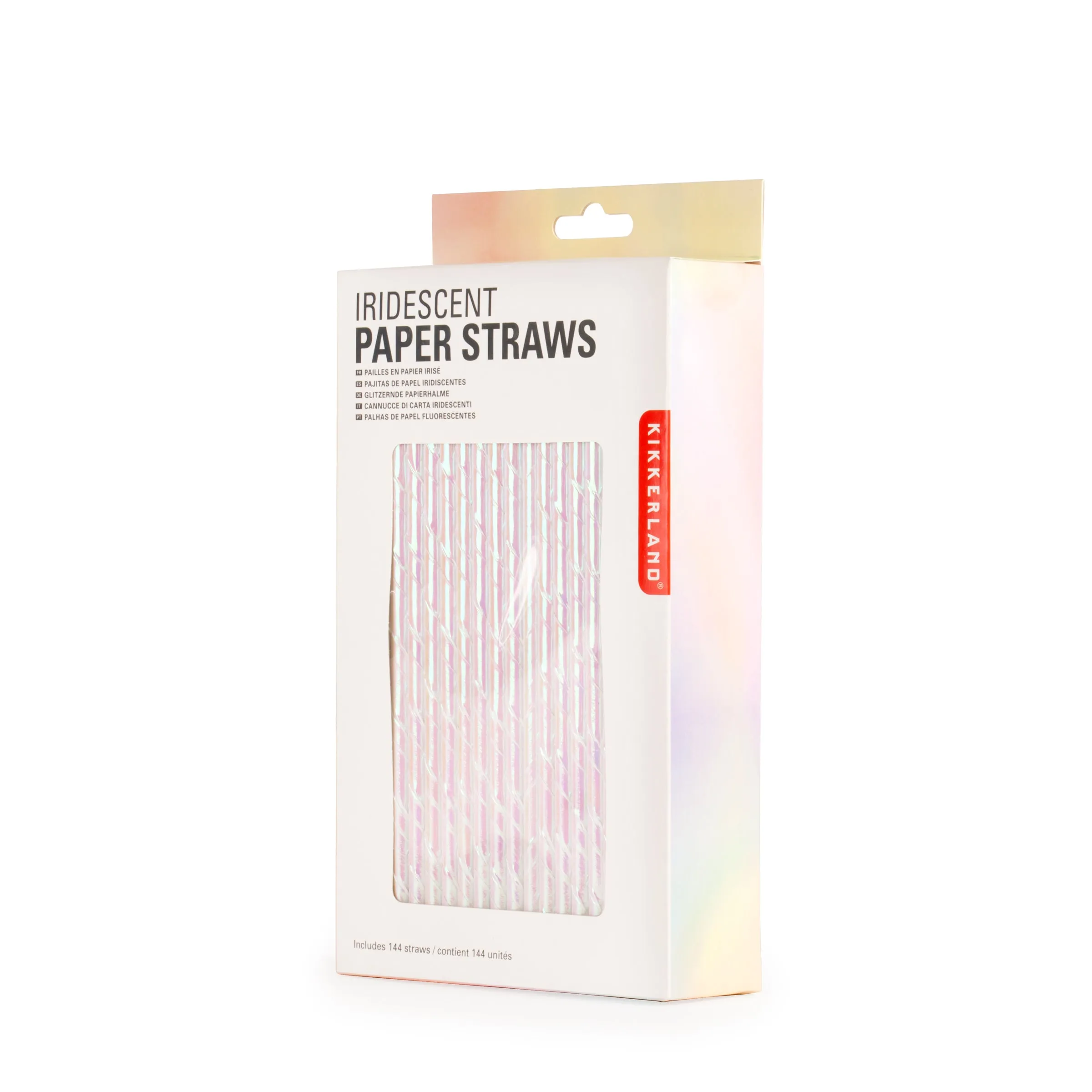 Iridescent Paper Straws