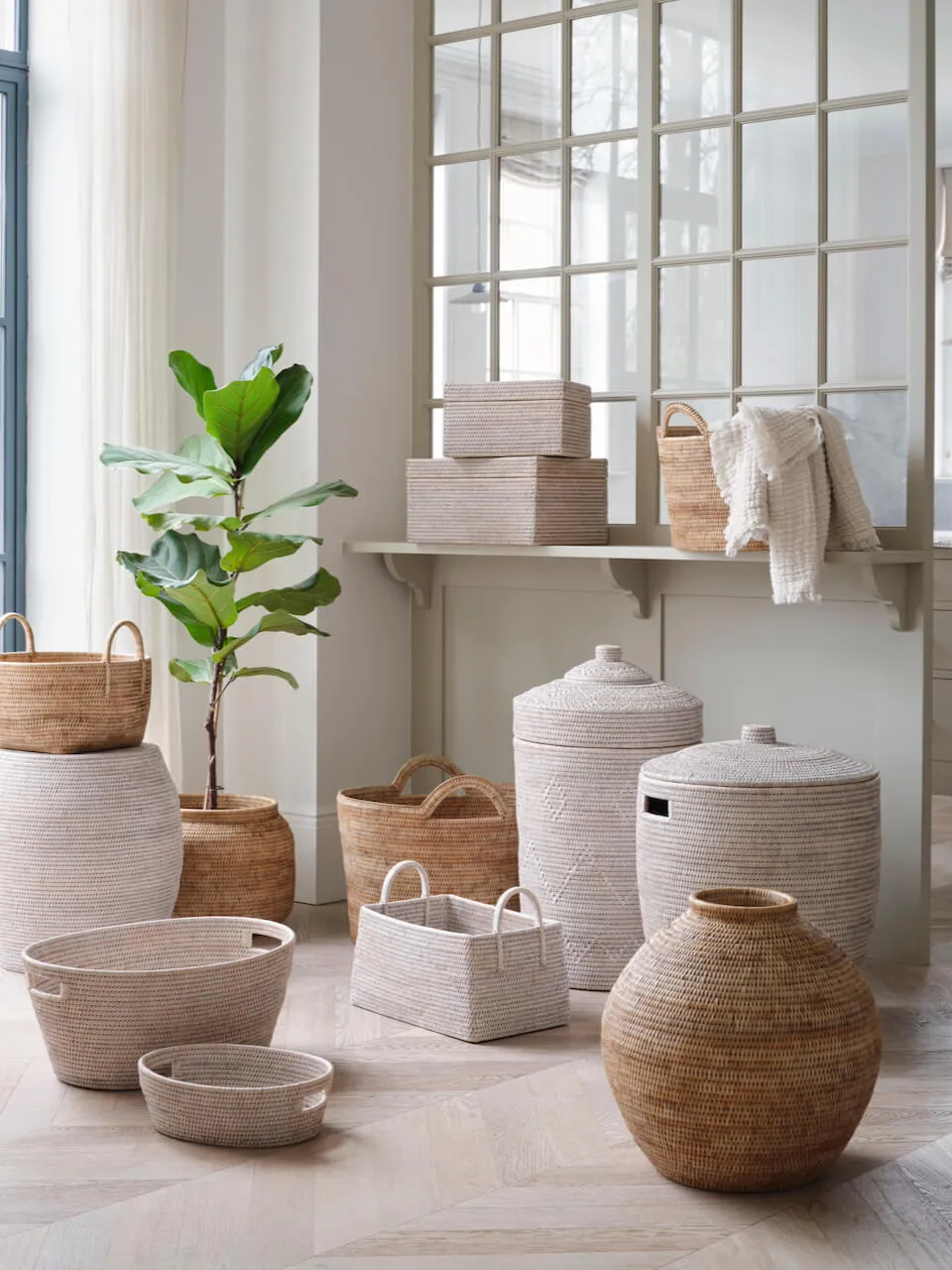 Jarra Rattan Laundry Basket