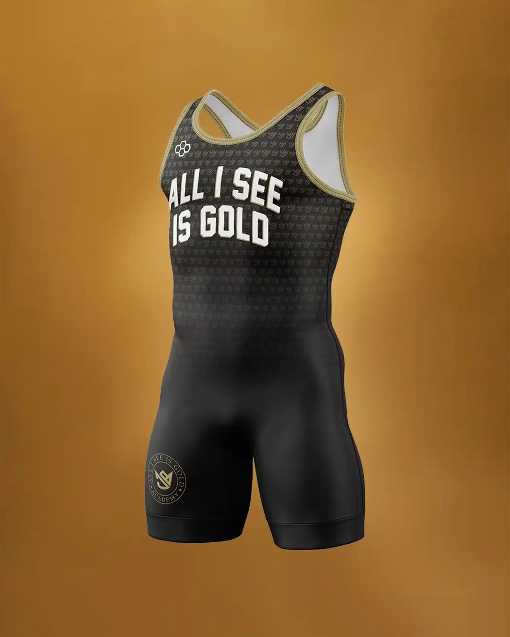 JB "All I See Is Gold" Wrestling Singlet