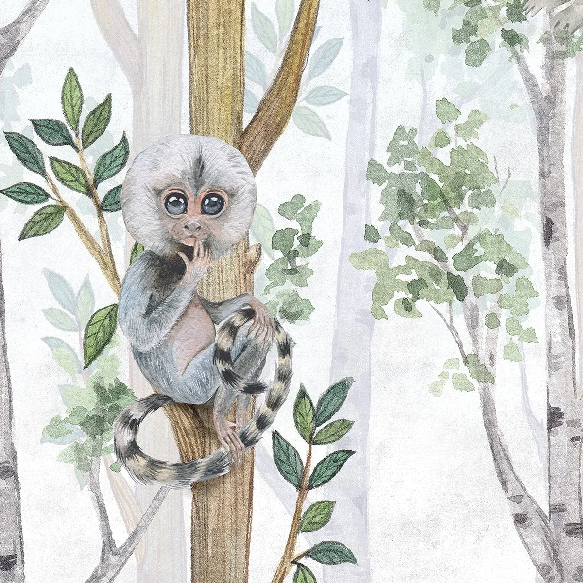 Jungle Tales, Nursery Room Wallpaper, Customised