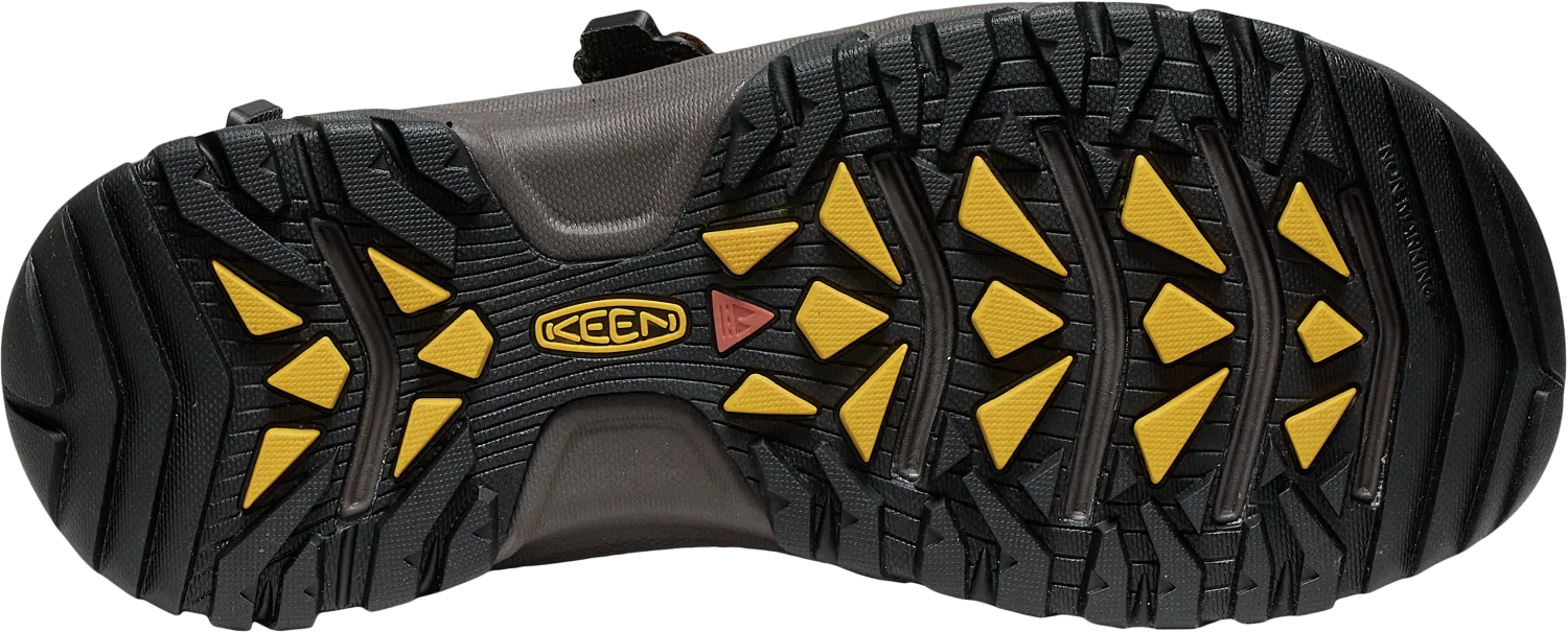 Keen Mens Bison/Mulch Targhee III Open Toe Sandal