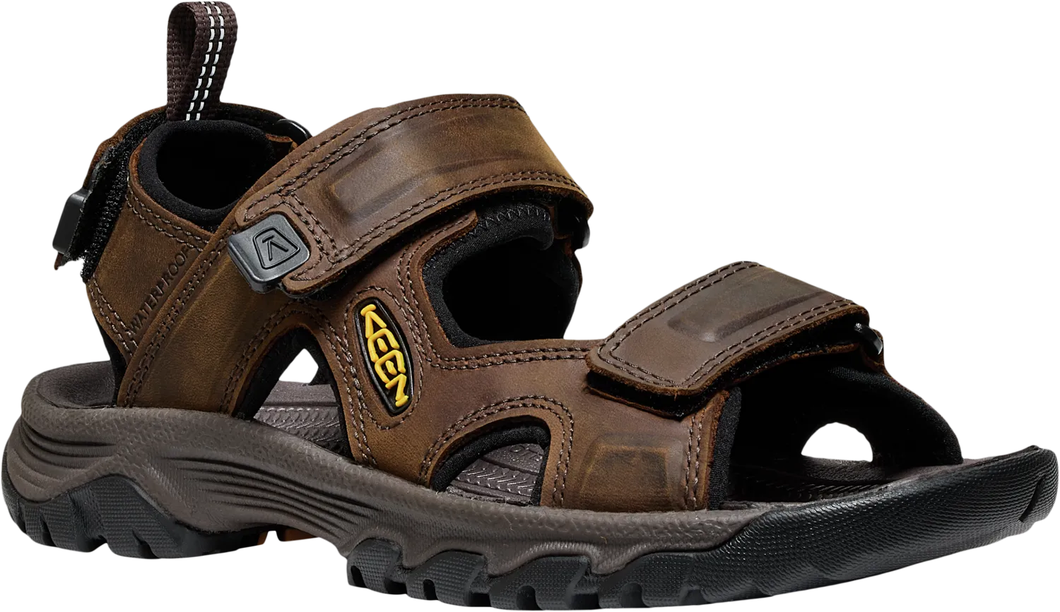 Keen Mens Bison/Mulch Targhee III Open Toe Sandal