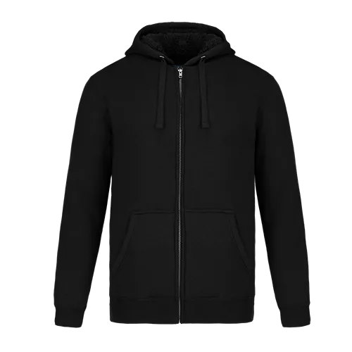 L00785 - Yolo - Adult Full-Zip Hooded Sweatshirt w/ Sherpa Fleece
