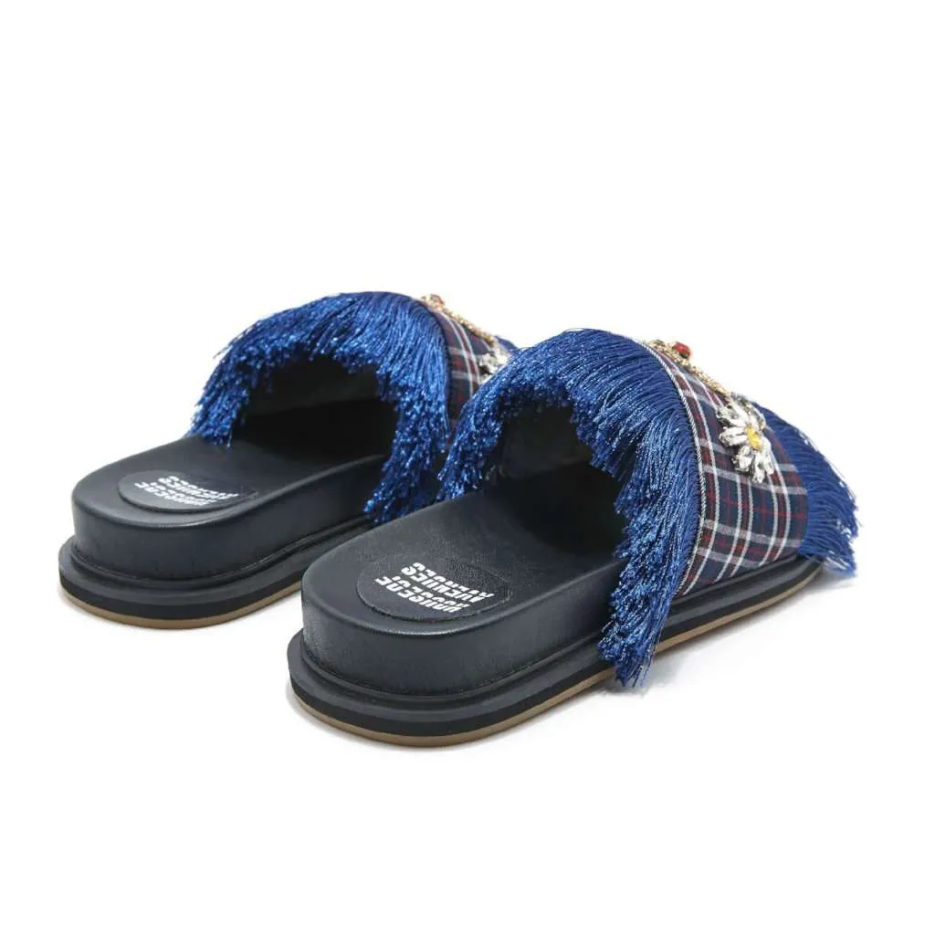 Ladies Bohemian Tassel Summer Slipper 4458