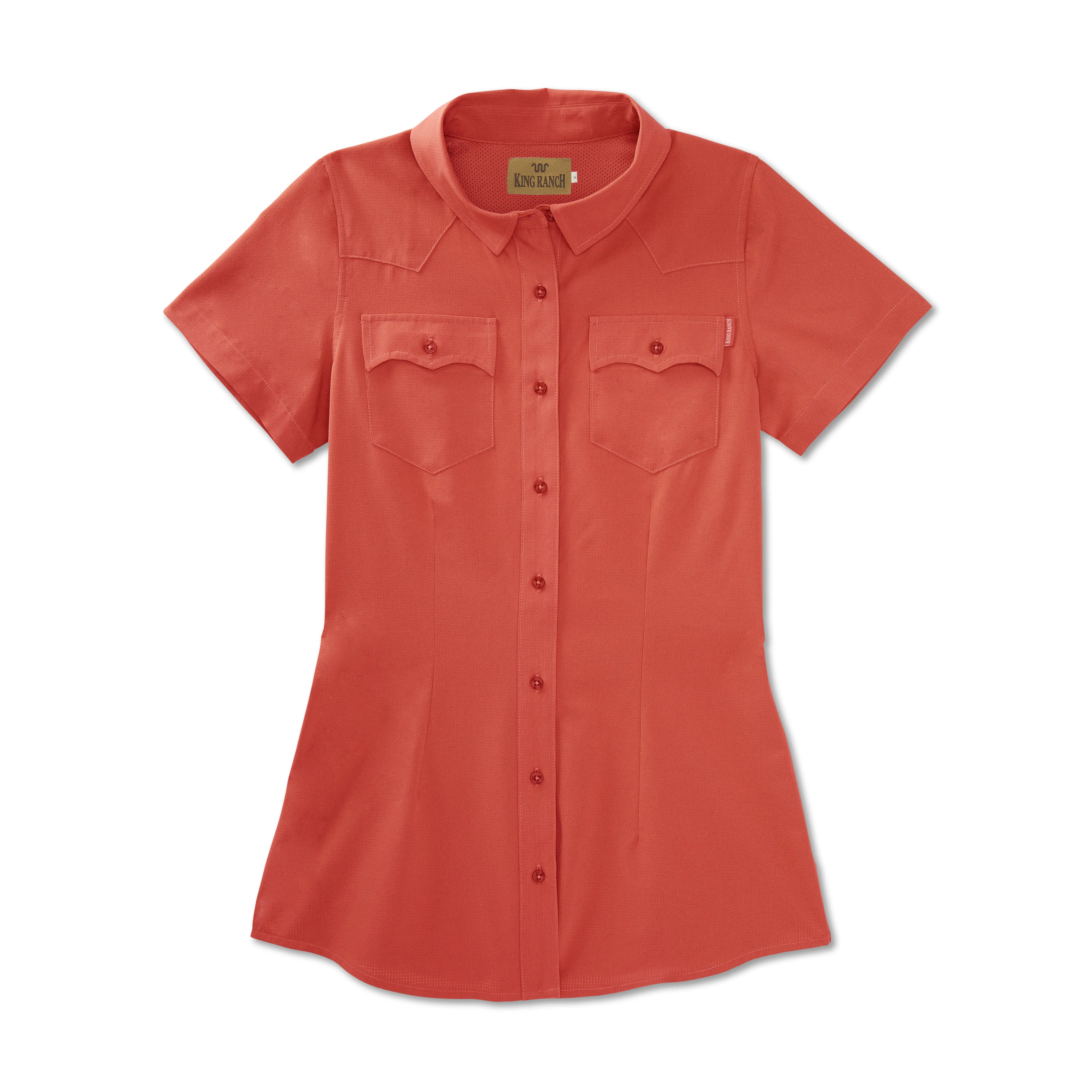 Ladies Short Sleeve Western Shirt