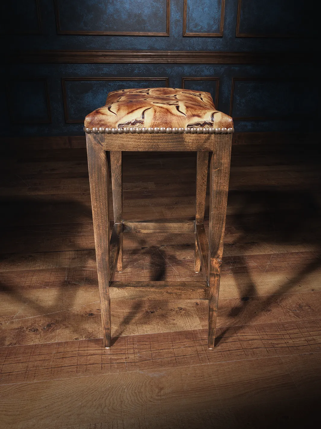 Longhorn Trail Saddle Stool
