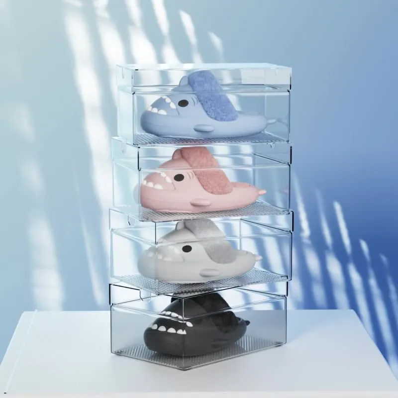 LovelyRLovely Winter Shark Slippers