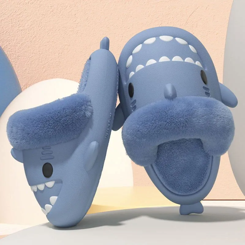 LovelyRLovely Winter Shark Slippers
