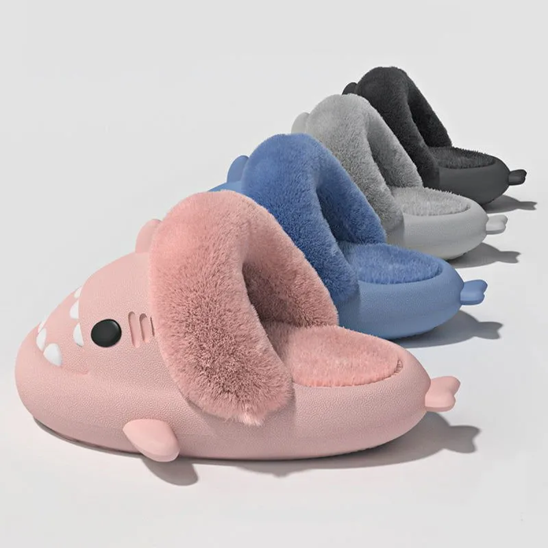 LovelyRLovely Winter Shark Slippers