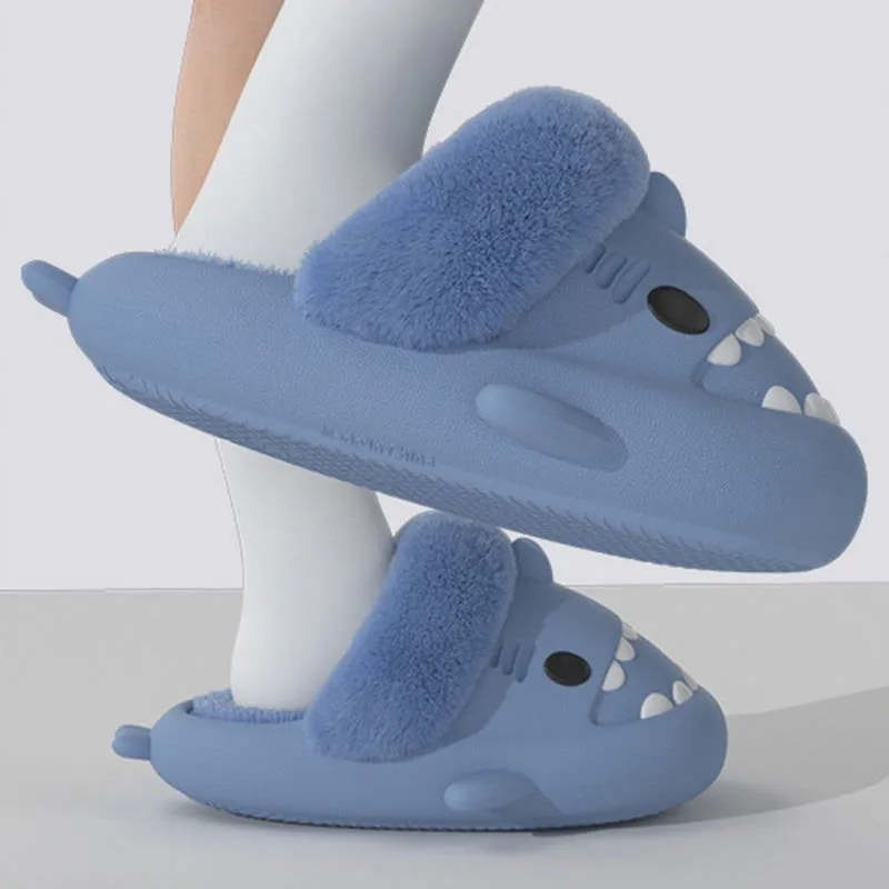 LovelyRLovely Winter Shark Slippers