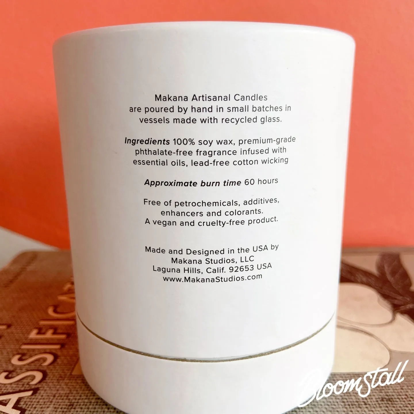 Makana - 100% Soy Candle - Cruelty Free - 60 Hour Burn