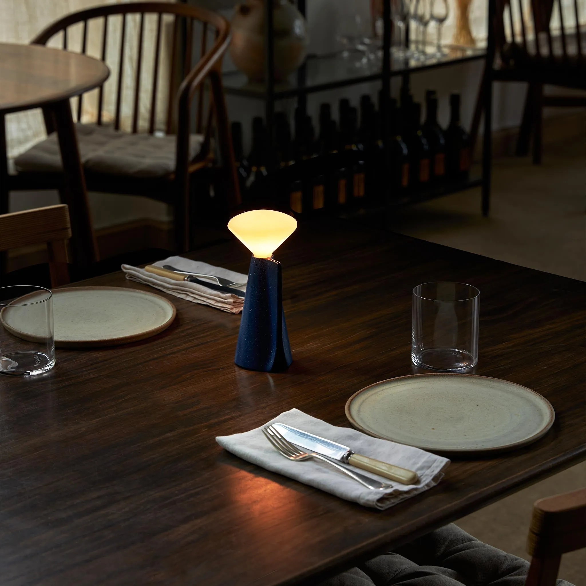 Mantle Portable Lamp in Cobalt Blue