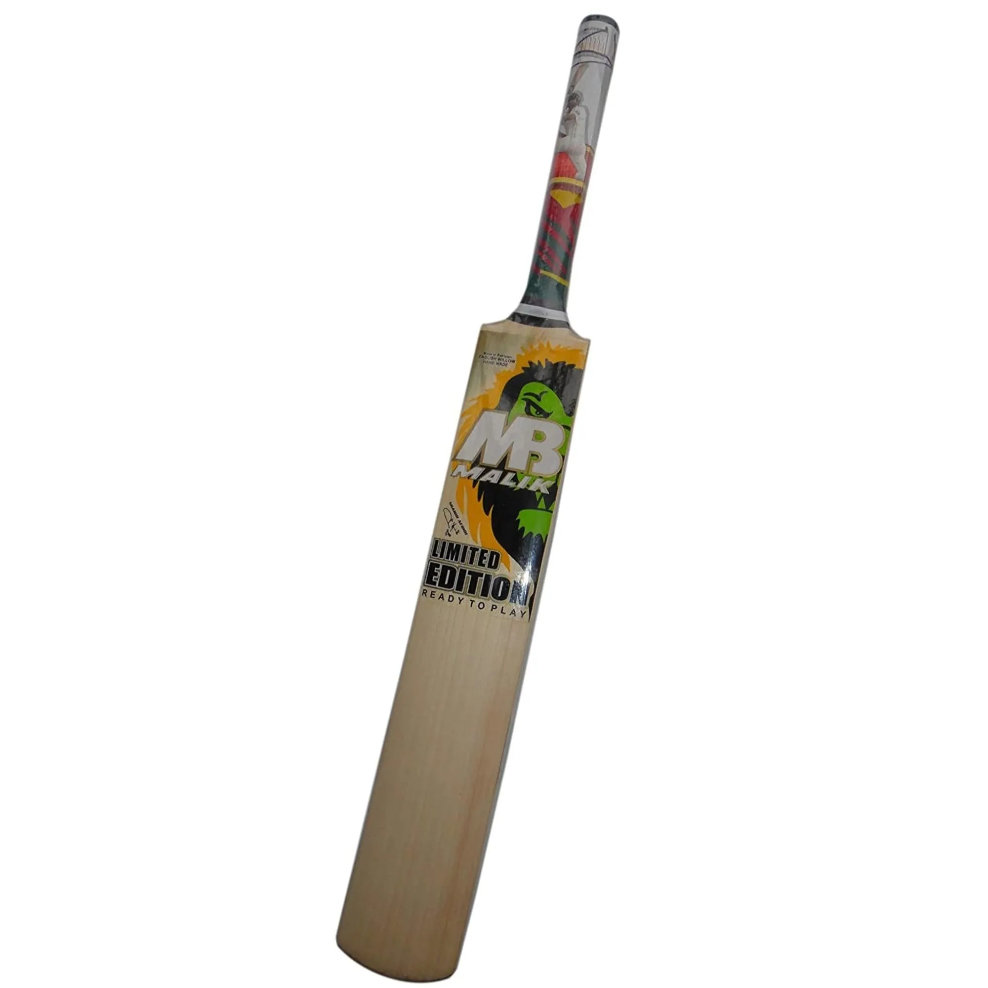 MB Malik Cricket Bat Limited Edition Big Edge