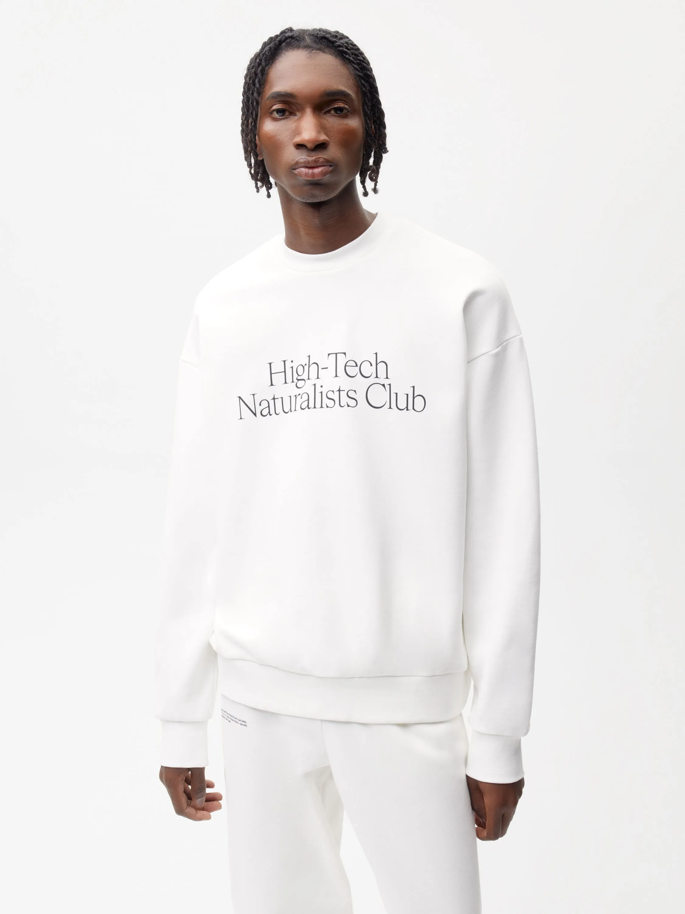Mens Archive High-Tech Naturalists Club Sweatshirt—off-white