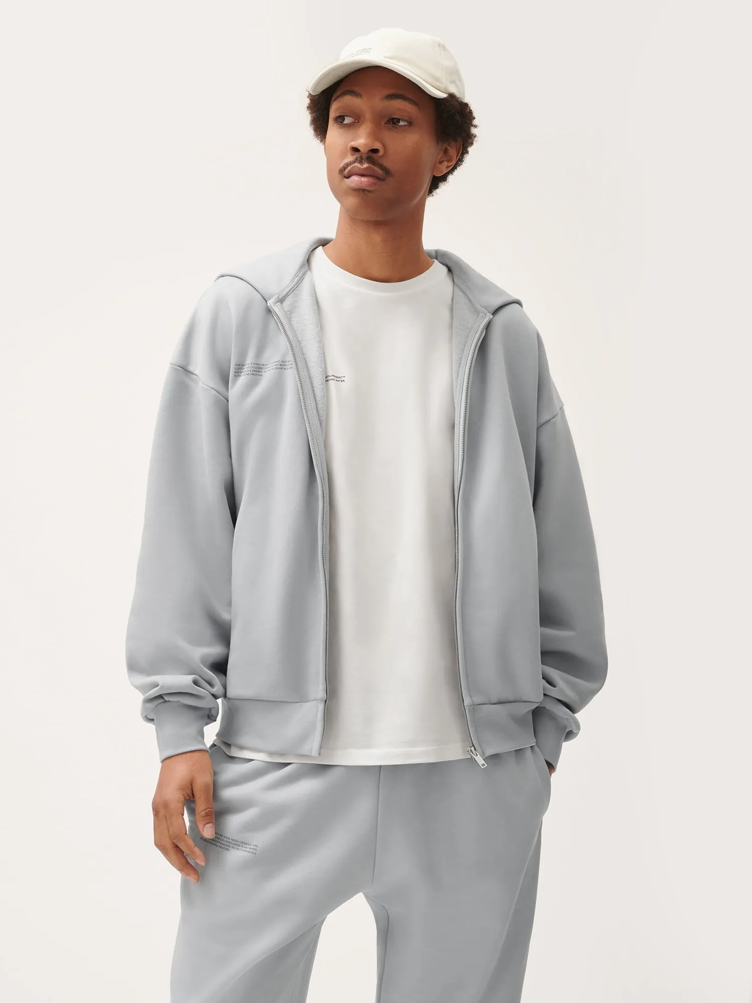 Mens Natural Dye Oversized Hoodie—midnight fog grey