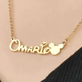 Mickey Name Necklace