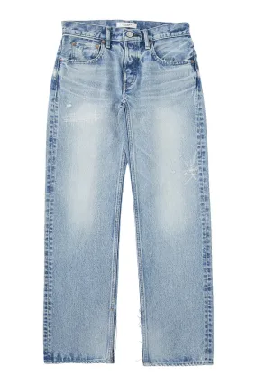 Moussy Denim Bostonia Straight Leg in Light Blue