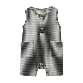 NATURE BABY - CAMPER SUIT - Navy Stripe