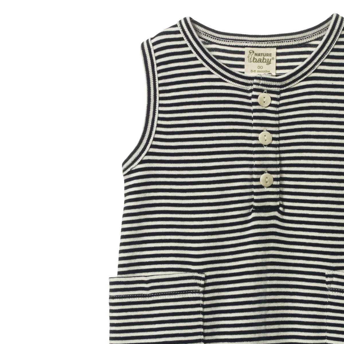 NATURE BABY - CAMPER SUIT - Navy Stripe