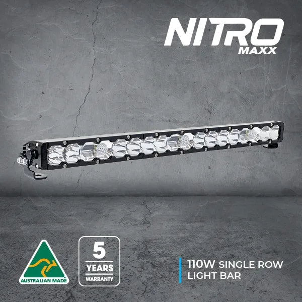 Nitro Maxx 110W 27″ Single Row Light Bar | Ultra Vision Lighting