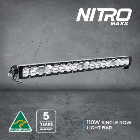 Nitro Maxx 110W 27″ Single Row Light Bar | Ultra Vision Lighting