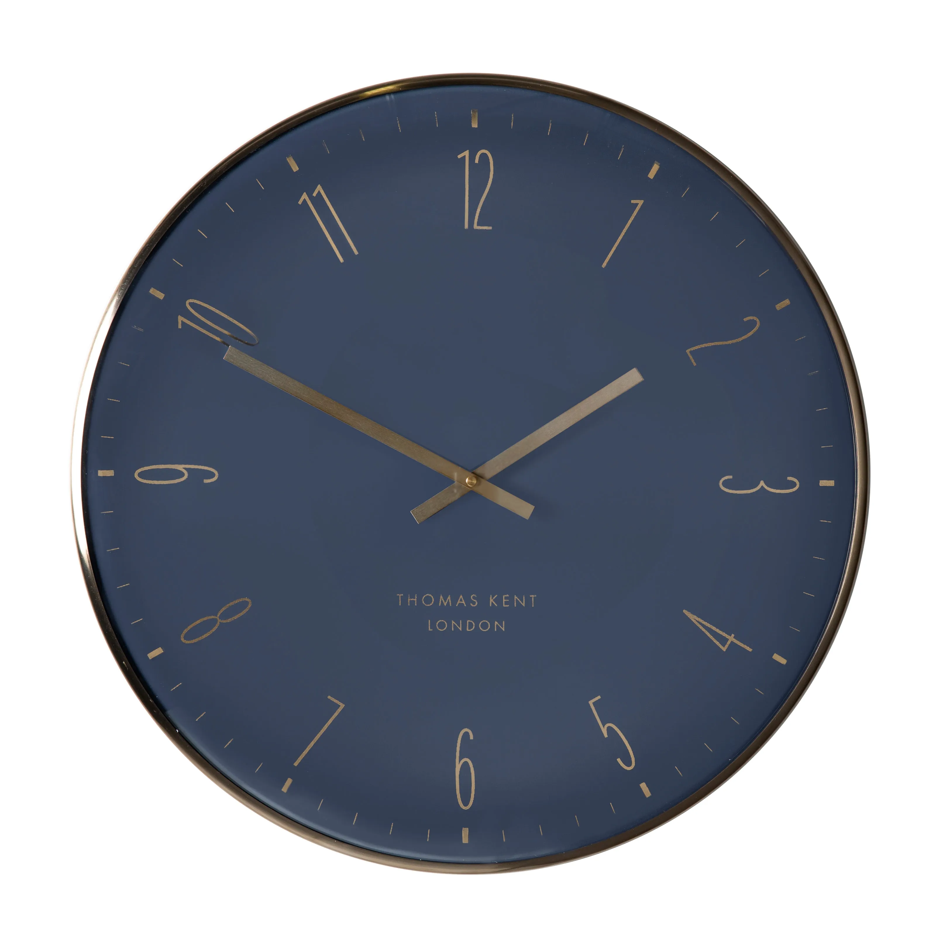 Oyster Clock - Navy/Gold