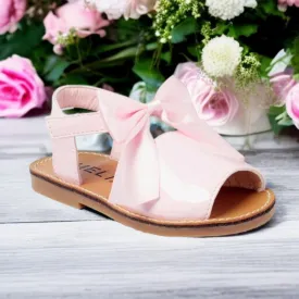 Pink Patent Bow Sandals