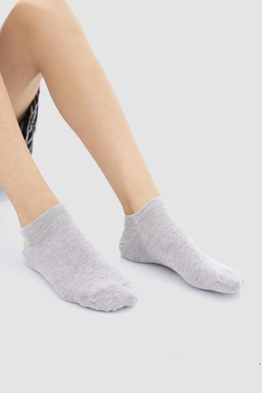 Printed Ankle Socks - 3 Pairs