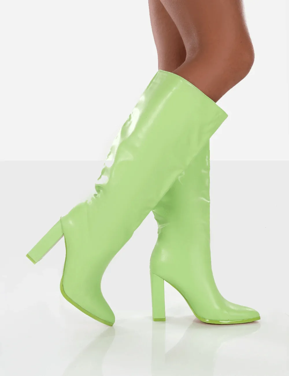 PUBLIC DESIRE - FAR AWAY - LIME GREEN PU