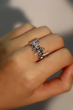 Purple Gem Meteor Shower Ring