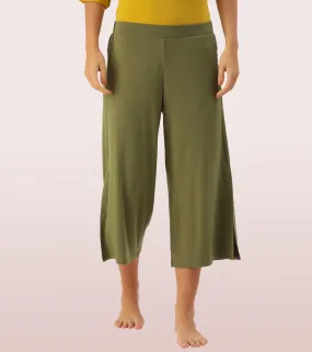Shop In Culotte | Crop Length Culotte With Smart Side Slits
