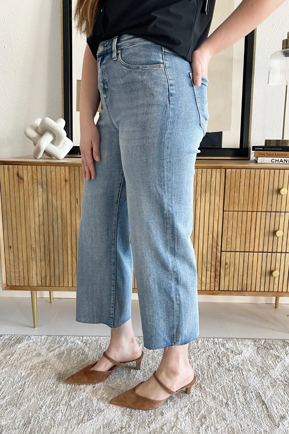 Stride High Rise Crop Wide Leg 26"