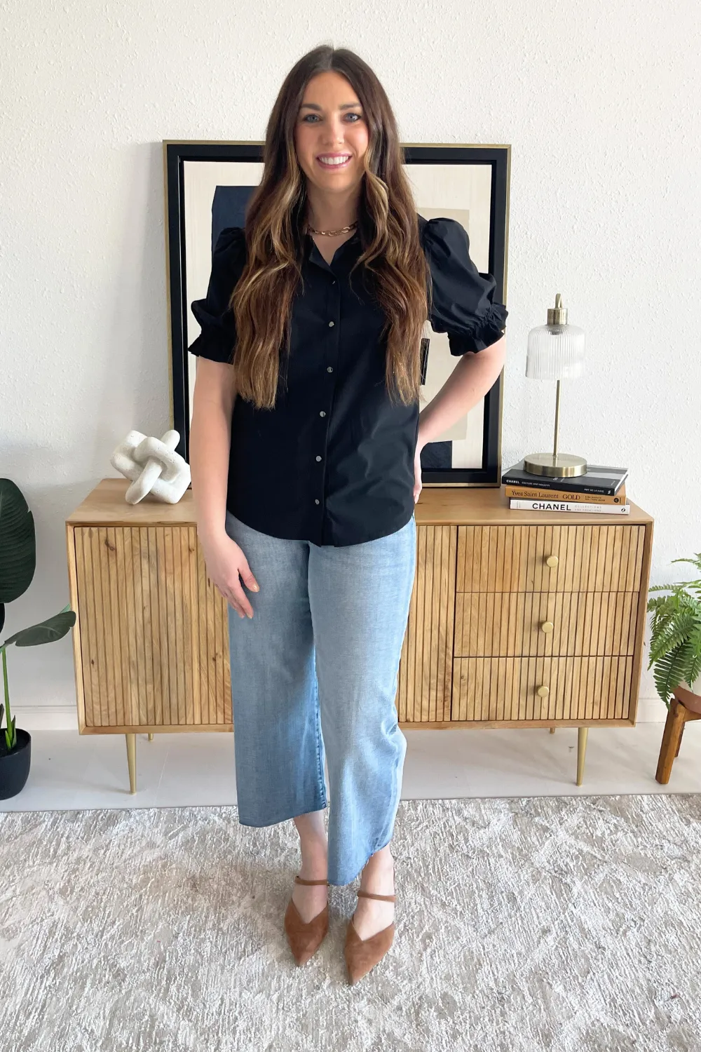 Stride High Rise Crop Wide Leg 26"