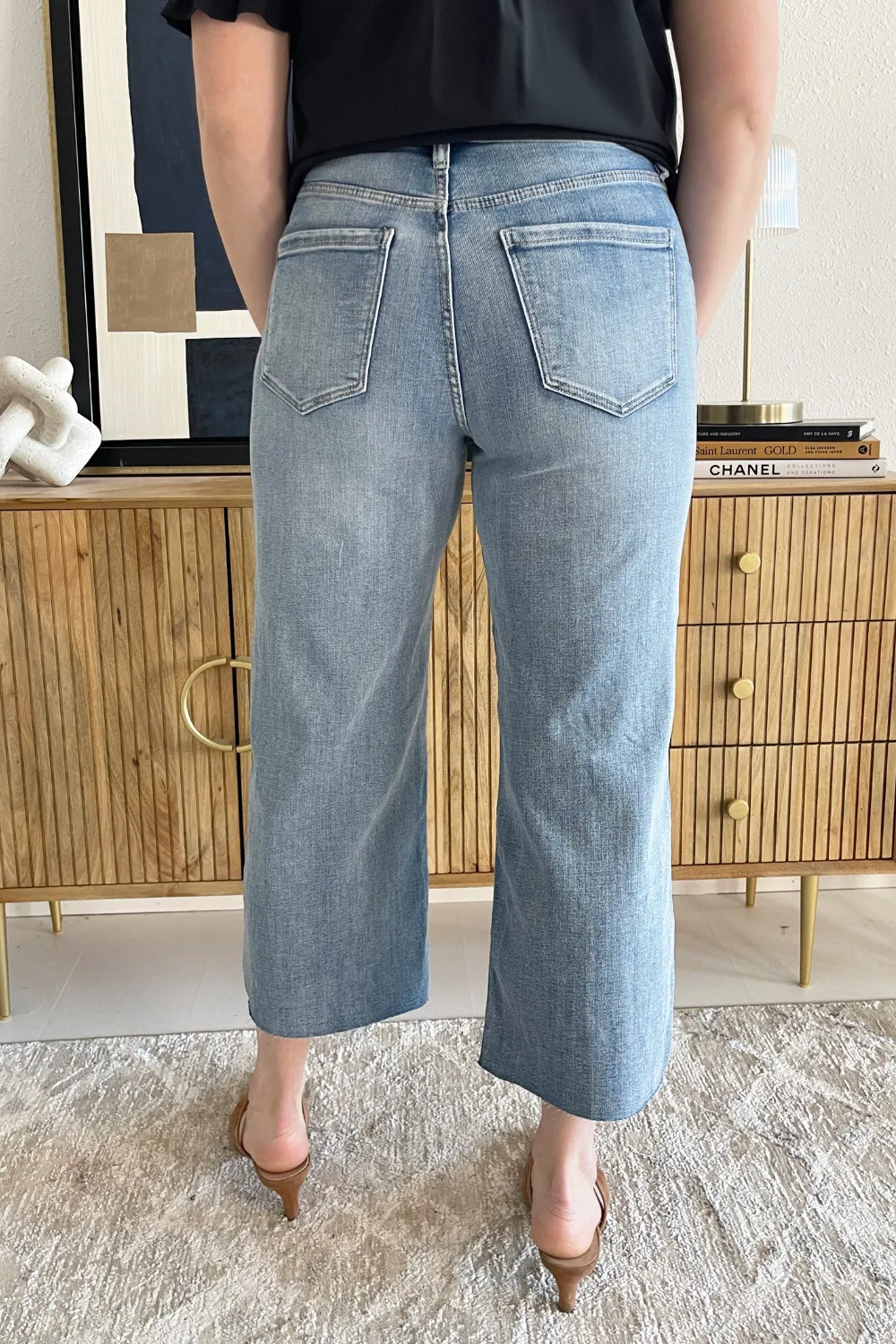 Stride High Rise Crop Wide Leg 26"