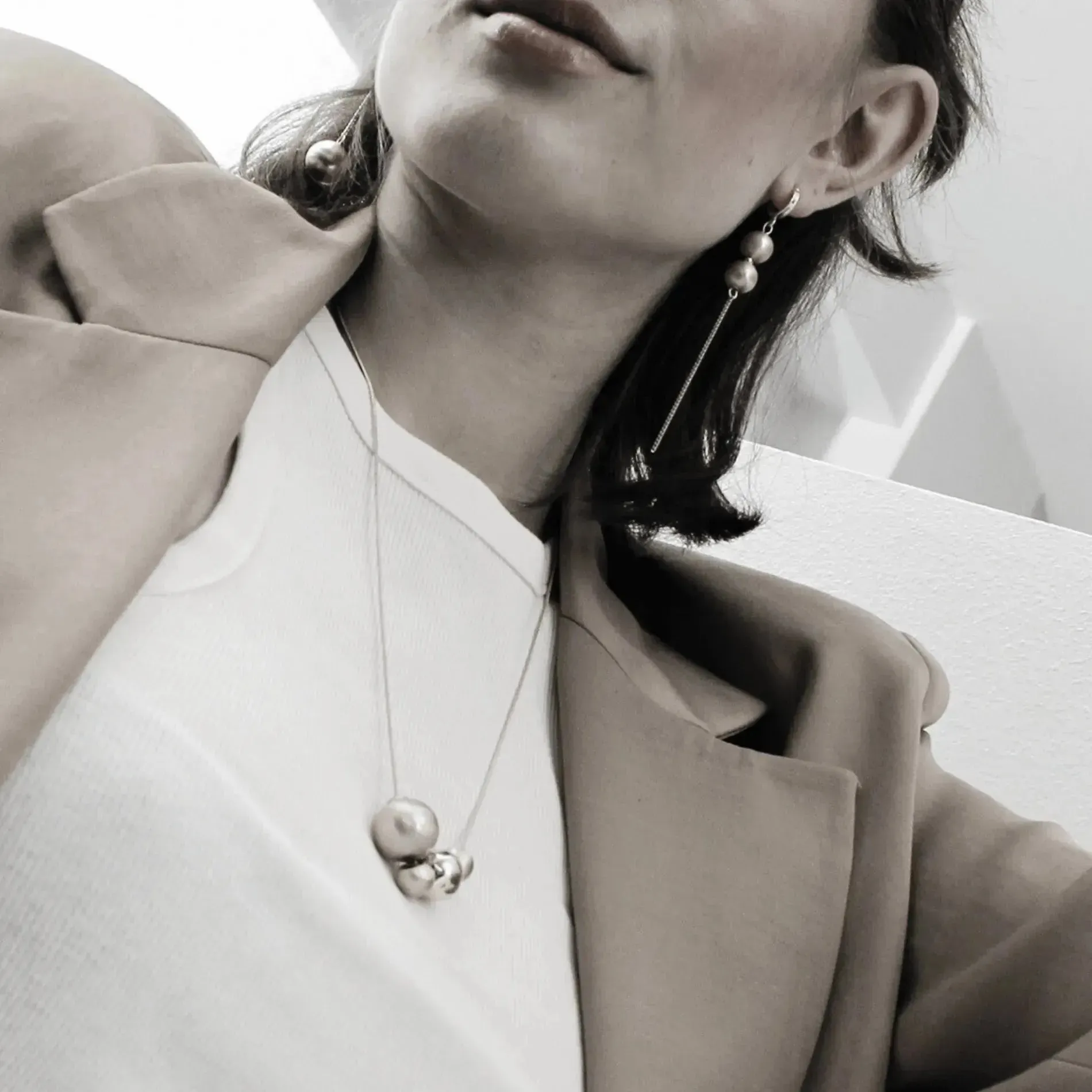 Tabitha Multi Balls Necklace Gold Plating