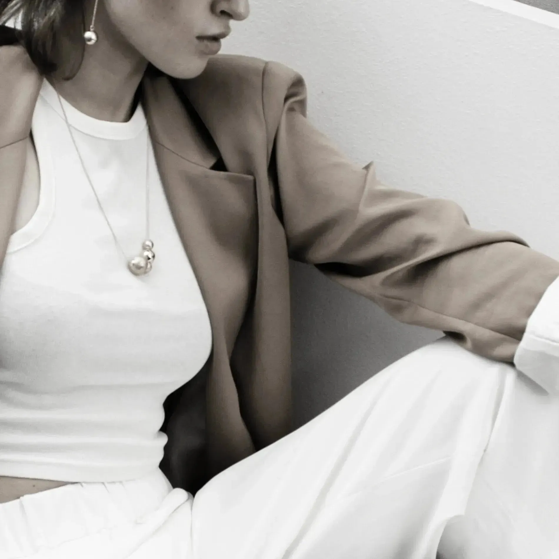 Tabitha Multi Balls Necklace Gold Plating