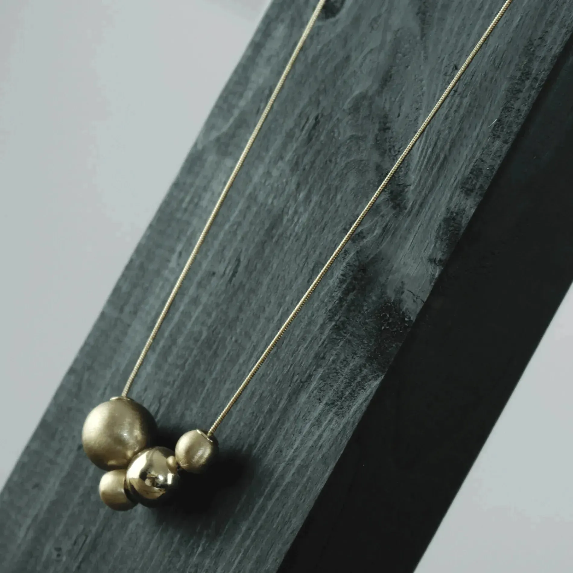 Tabitha Multi Balls Necklace Gold Plating