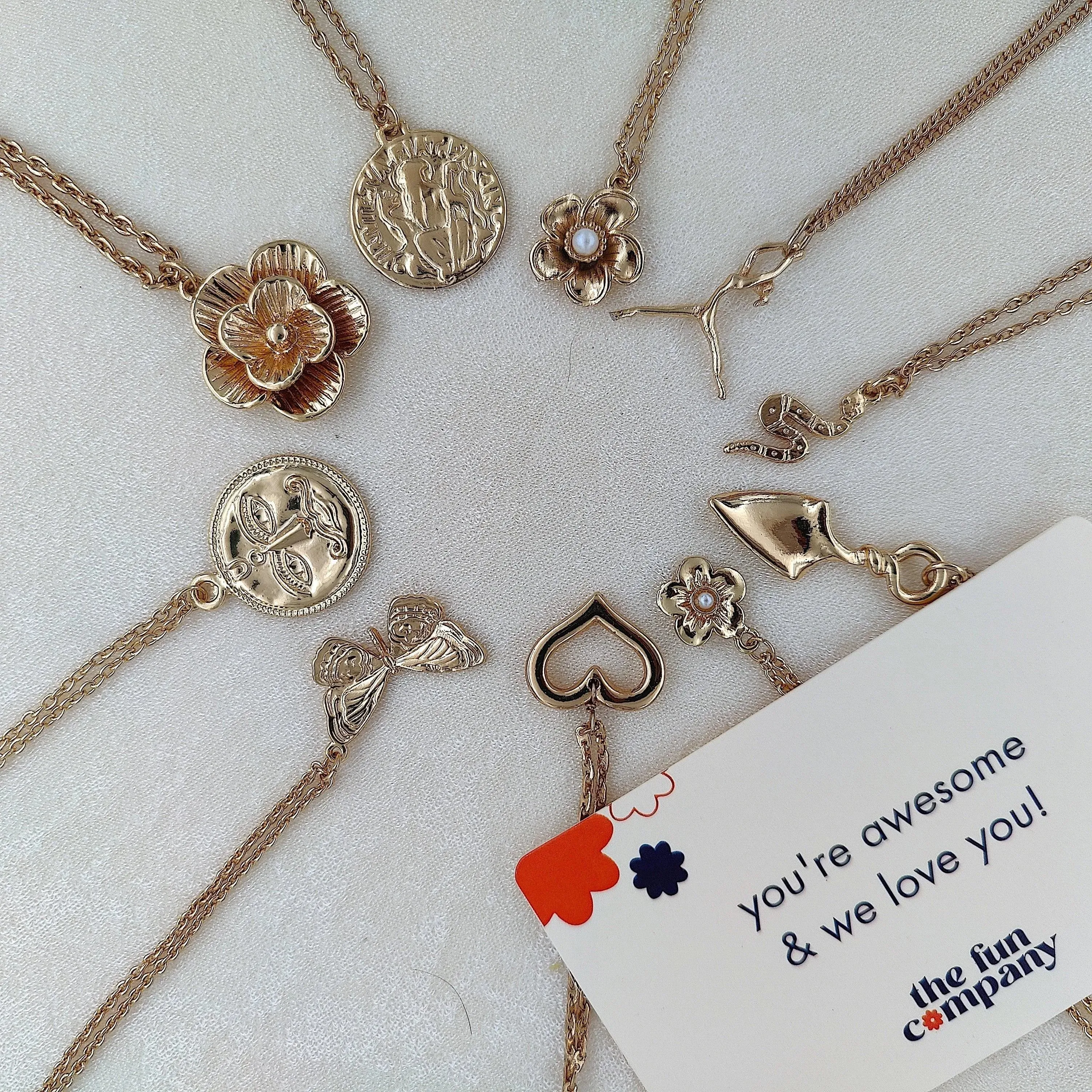TFC Spaceman Gold Plated Pendant Necklace