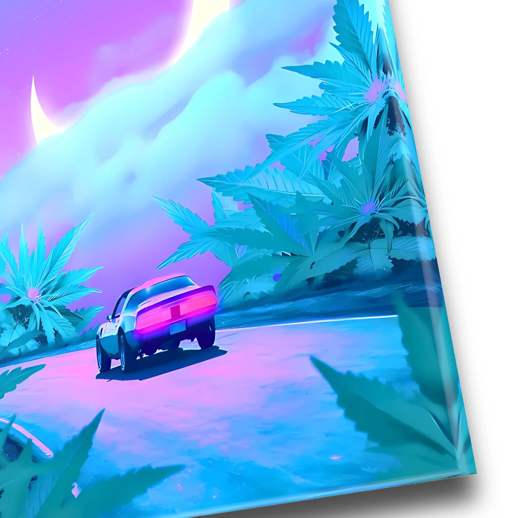 The Cloudy Moon (Fantasy) Canvas