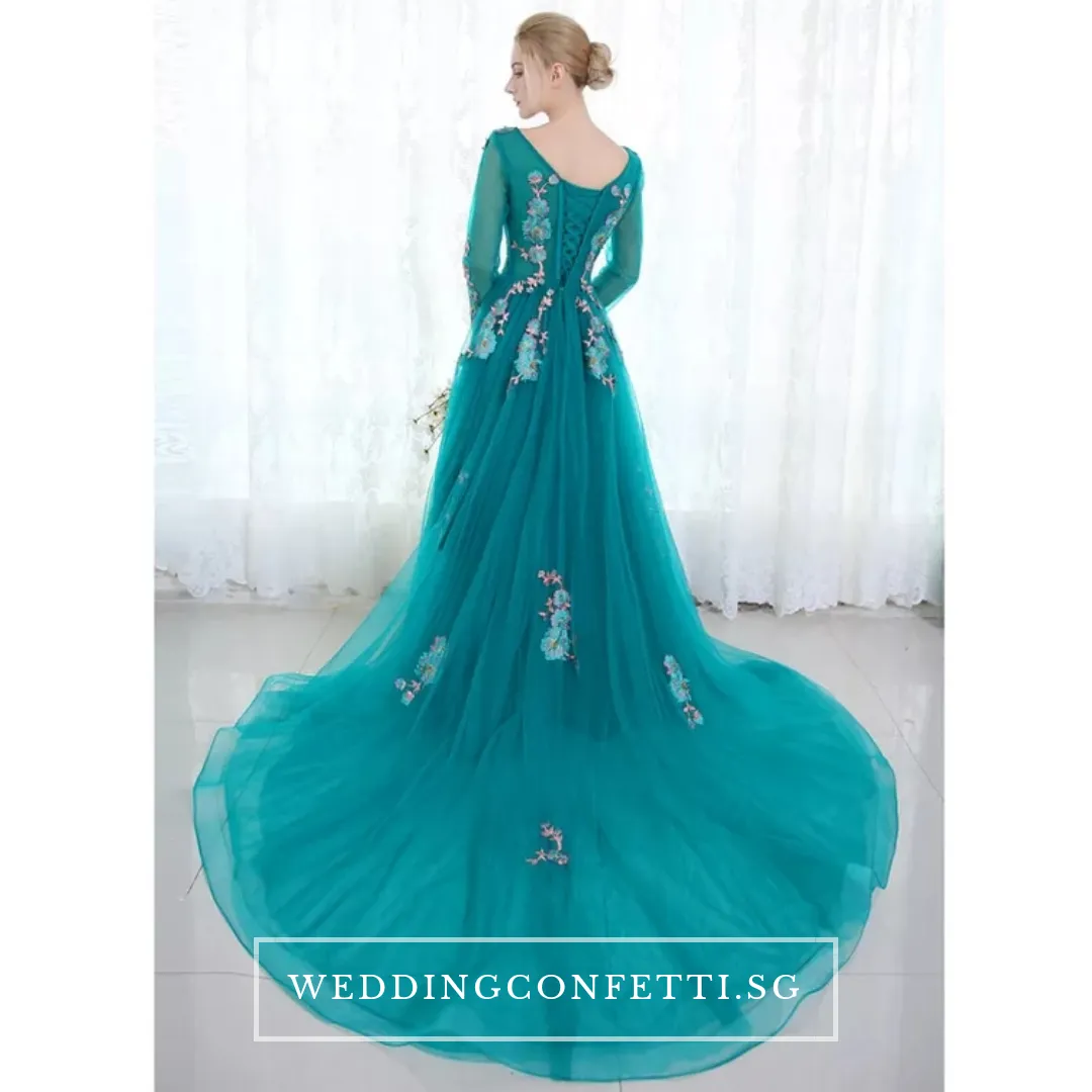 The Greta Green Long Sleeves Lace Gown (Customisable)